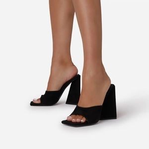 Ego Official Avalon Square Peep Toe Mules